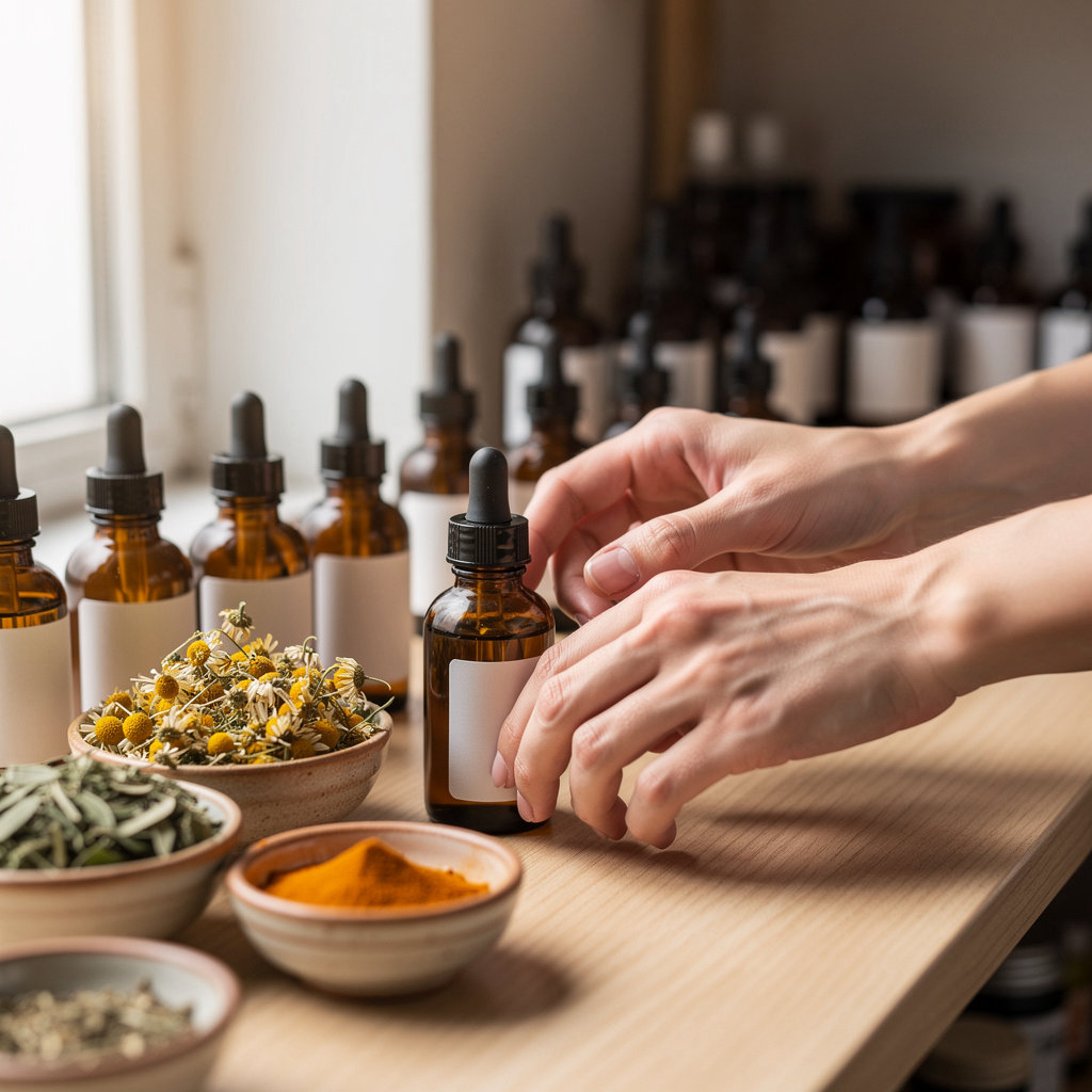 Seedo expert team providing personalized natural products consultation in Tirana store